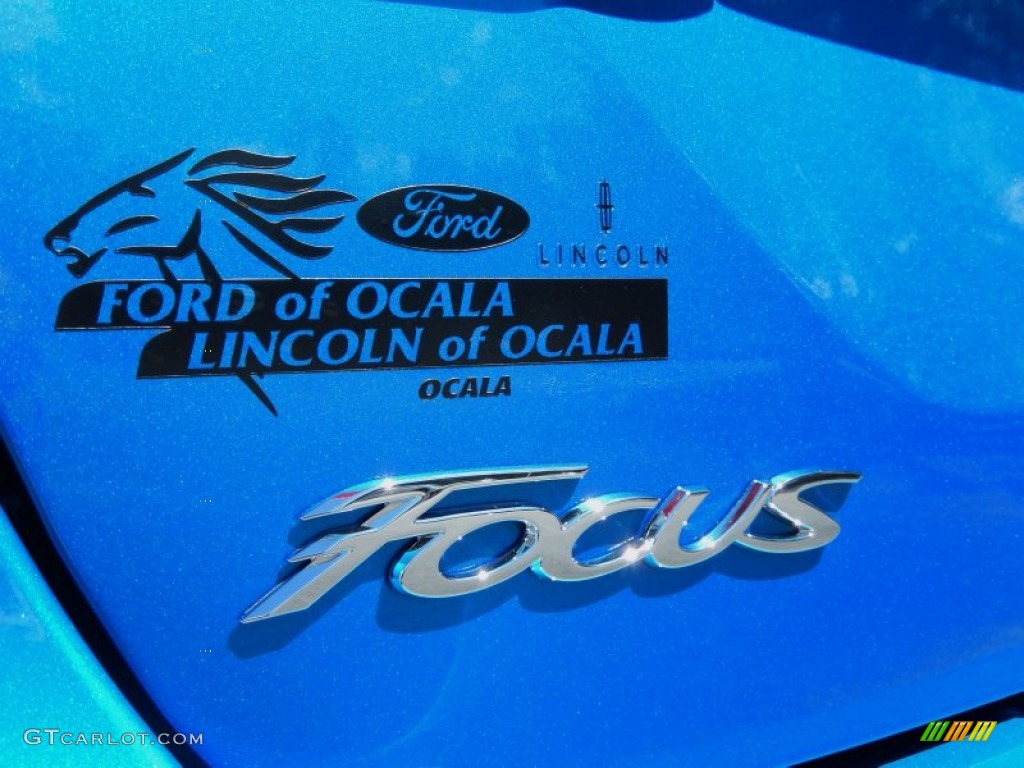 2014 Focus SE Sedan - Blue Candy / Medium Light Stone photo #4