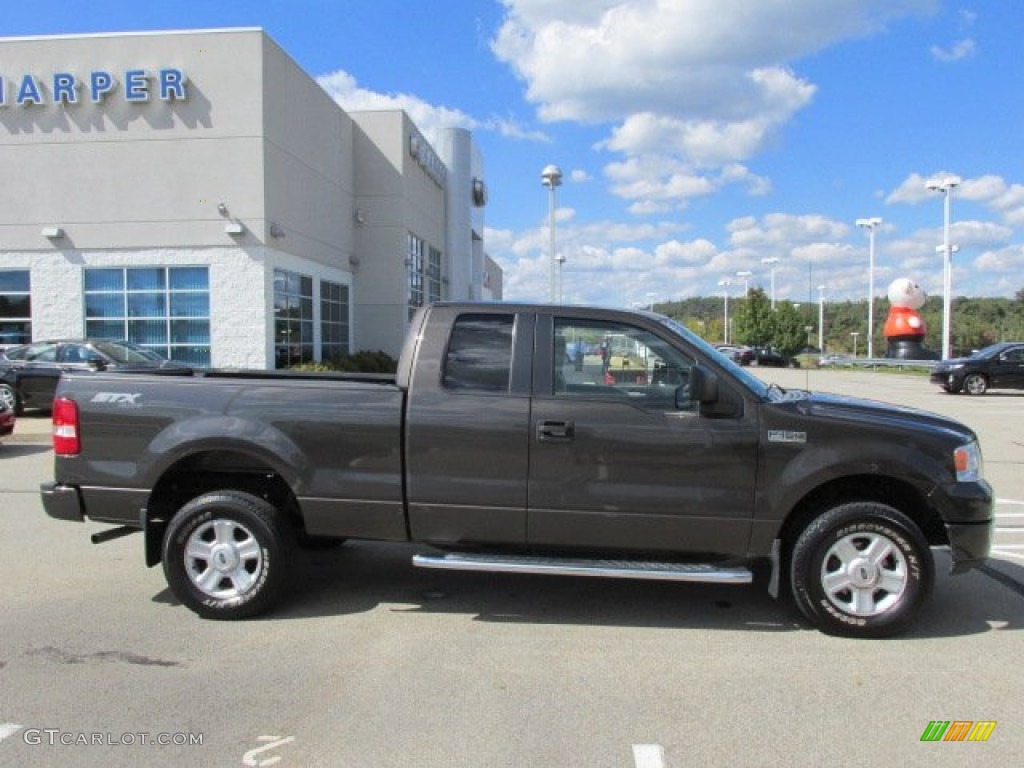 2005 F150 STX SuperCab 4x4 - Dark Stone Metallic / Medium Flint Grey photo #2