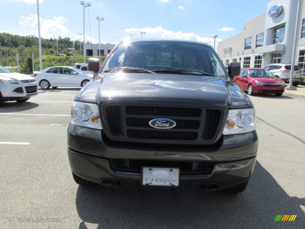 2005 F150 STX SuperCab 4x4 - Dark Stone Metallic / Medium Flint Grey photo #4