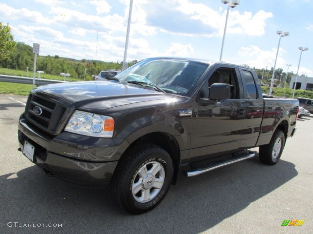 2005 F150 STX SuperCab 4x4 - Dark Stone Metallic / Medium Flint Grey photo #5