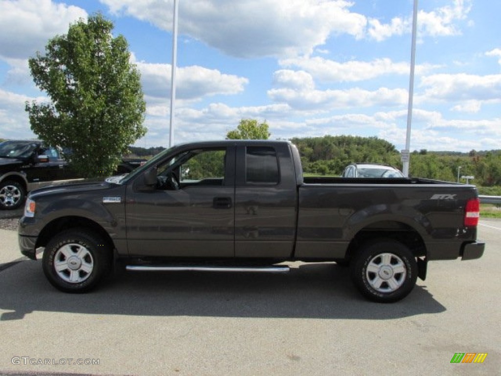 2005 F150 STX SuperCab 4x4 - Dark Stone Metallic / Medium Flint Grey photo #6