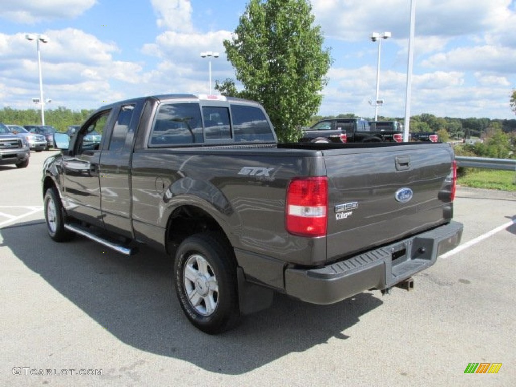 2005 F150 STX SuperCab 4x4 - Dark Stone Metallic / Medium Flint Grey photo #7