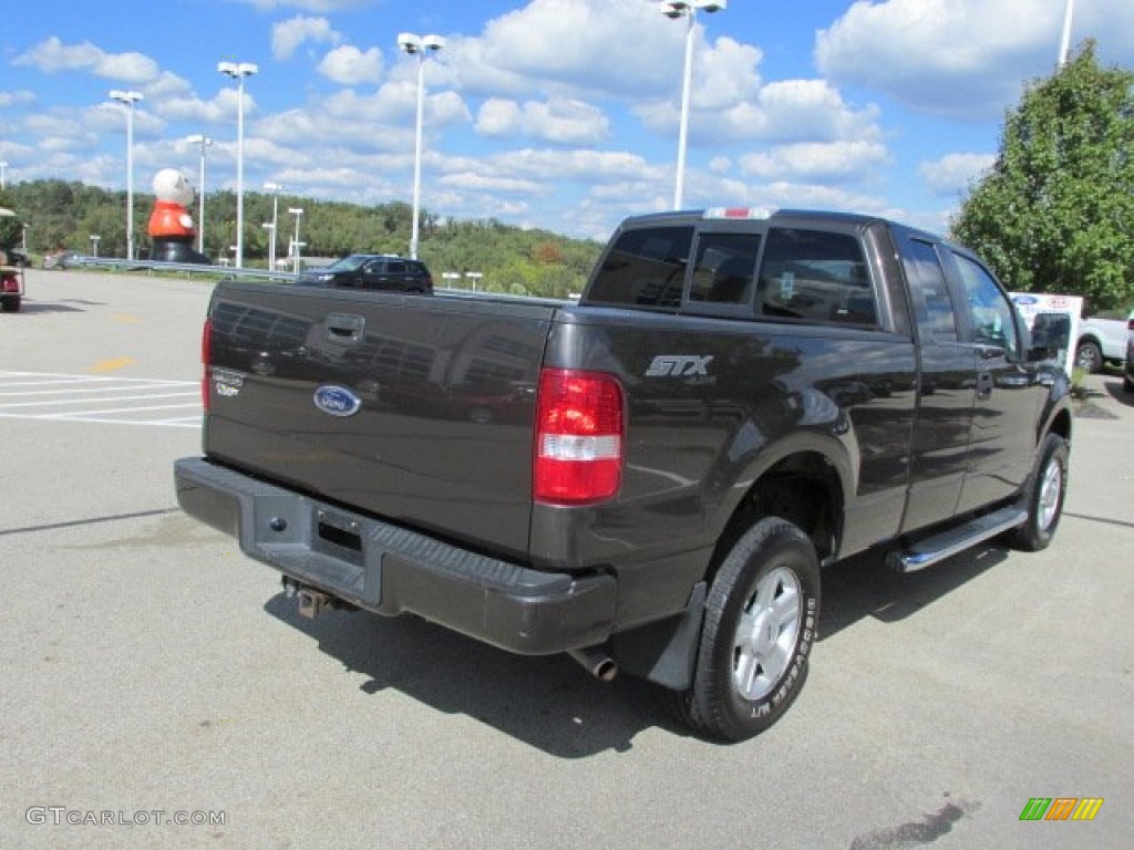 2005 F150 STX SuperCab 4x4 - Dark Stone Metallic / Medium Flint Grey photo #9