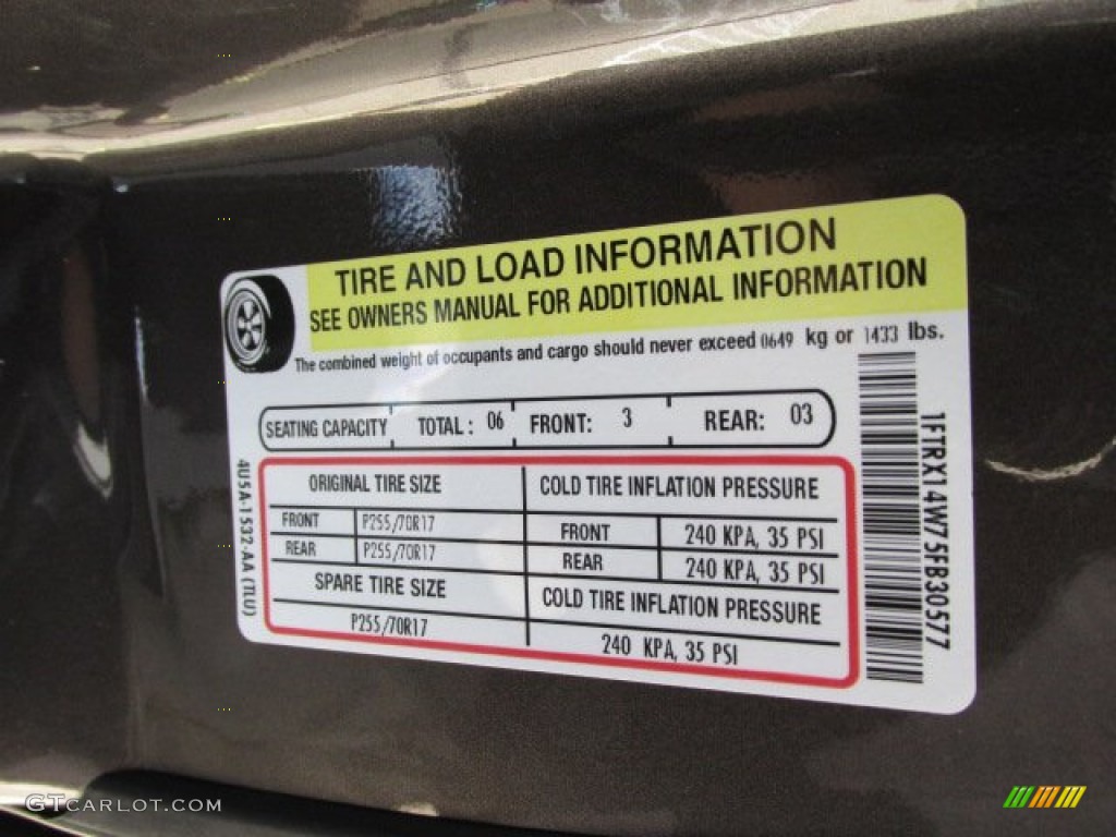 2005 F150 STX SuperCab 4x4 - Dark Stone Metallic / Medium Flint Grey photo #23