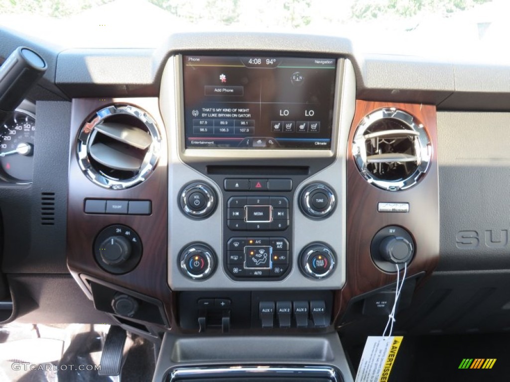 2014 Ford F350 Super Duty Lariat Crew Cab 4x4 Dually Controls Photo #86243081