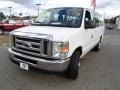 2010 Oxford White Ford E Series Van E350 XLT Passenger Extended  photo #1