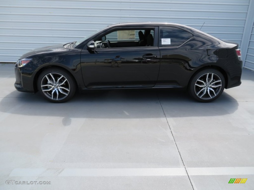 Black 2014 Scion tC Standard tC Model Exterior Photo #86243396
