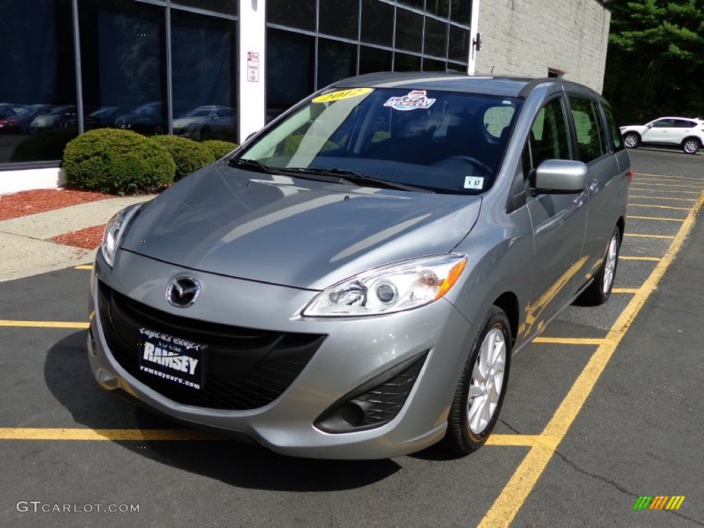 2012 MAZDA5 Sport - Liquid Silver Metallic / Black photo #1