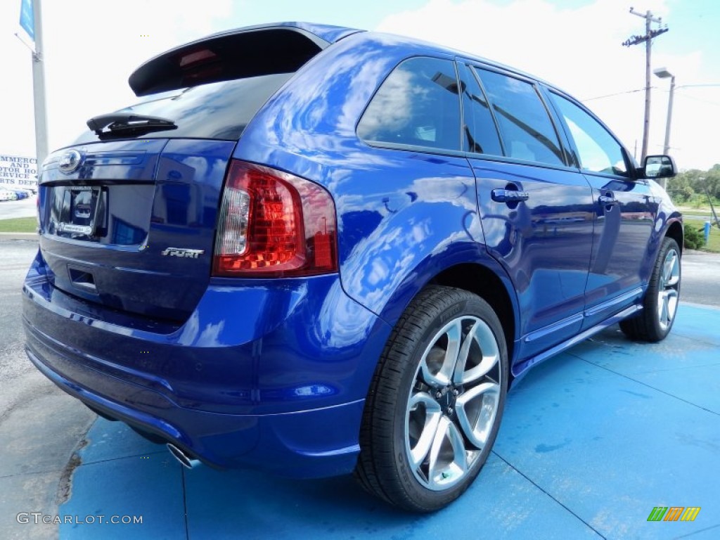 2013 Edge Sport - Deep Impact Blue Metallic / Charcoal Black/Liquid Silver Smoke Metallic photo #3