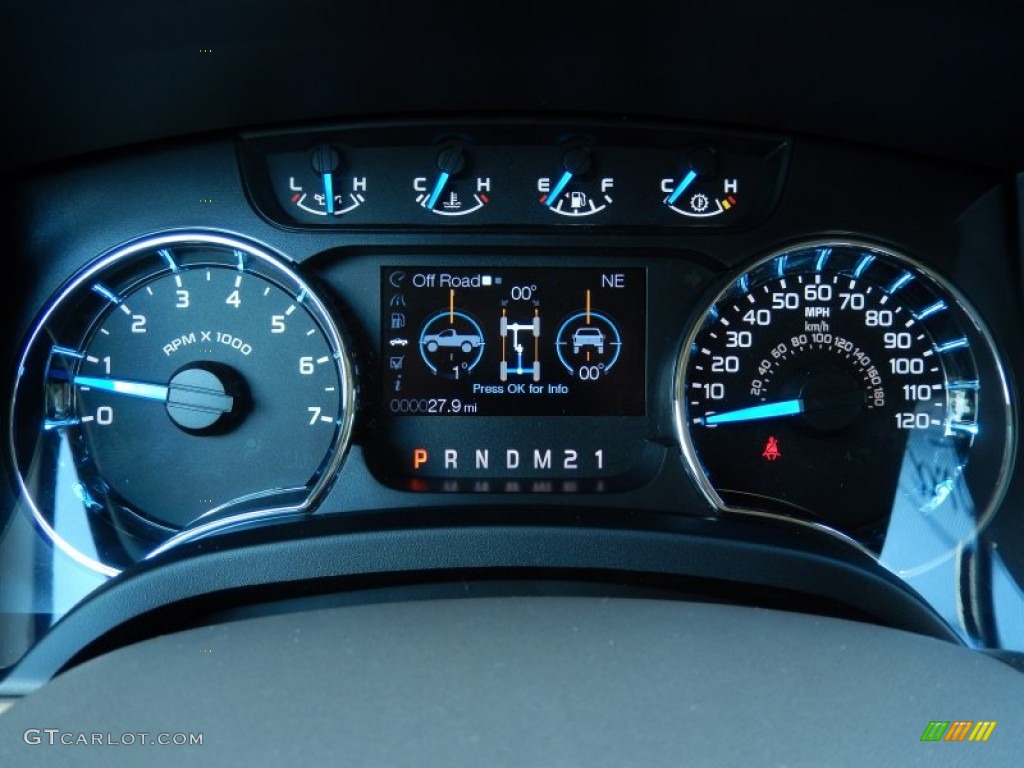 2013 Ford F150 XLT SuperCab Gauges Photo #86244944