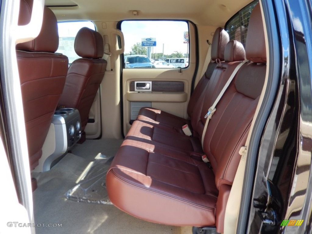 2013 Ford F150 King Ranch SuperCrew 4x4 Rear Seat Photo #86245175