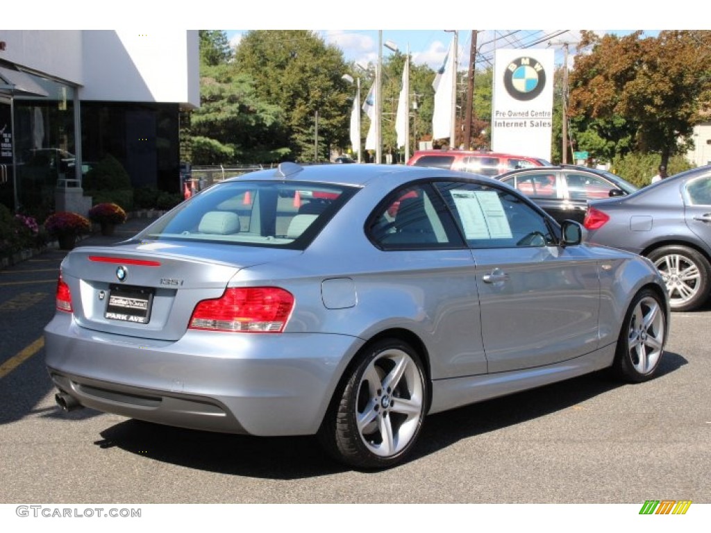 2010 1 Series 135i Coupe - Blue Water Metallic / Gray Boston Leather photo #3