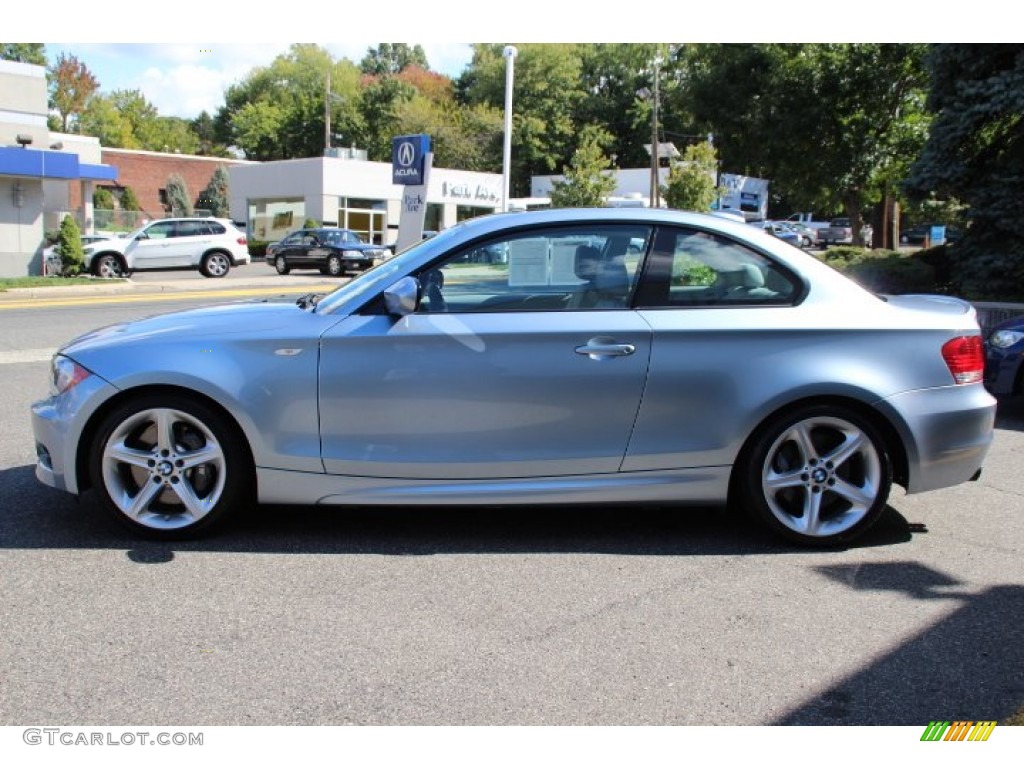 2010 1 Series 135i Coupe - Blue Water Metallic / Gray Boston Leather photo #6