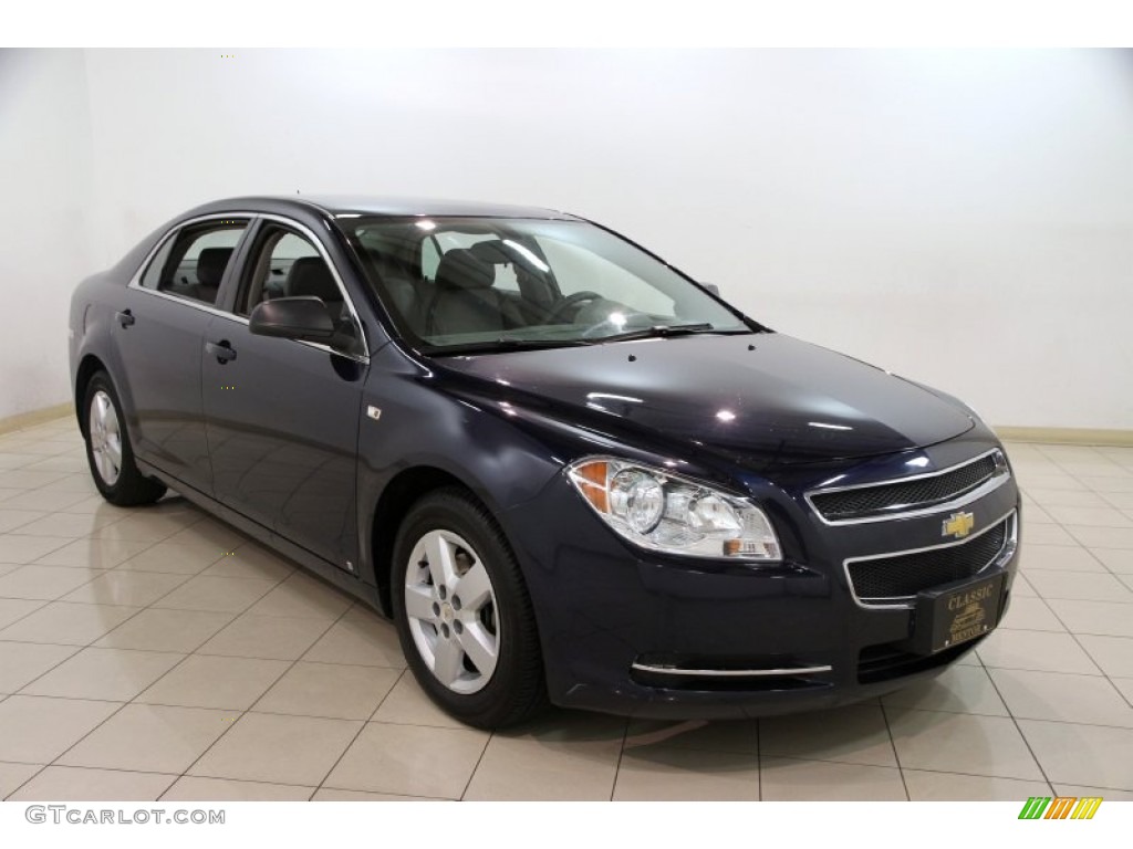 2008 Malibu LS Sedan - Imperial Blue Metallic / Titanium Gray photo #1