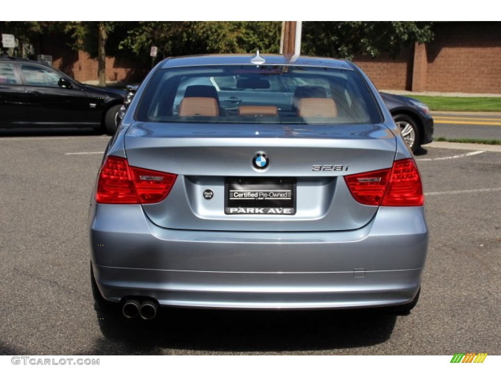 2011 3 Series 328i xDrive Sedan - Blue Water Metallic / Saddle Brown Dakota Leather photo #4