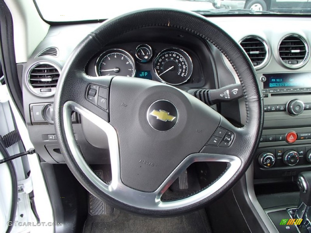 2013 Chevrolet Captiva Sport LT Black/Light Titanium Steering Wheel Photo #86246774