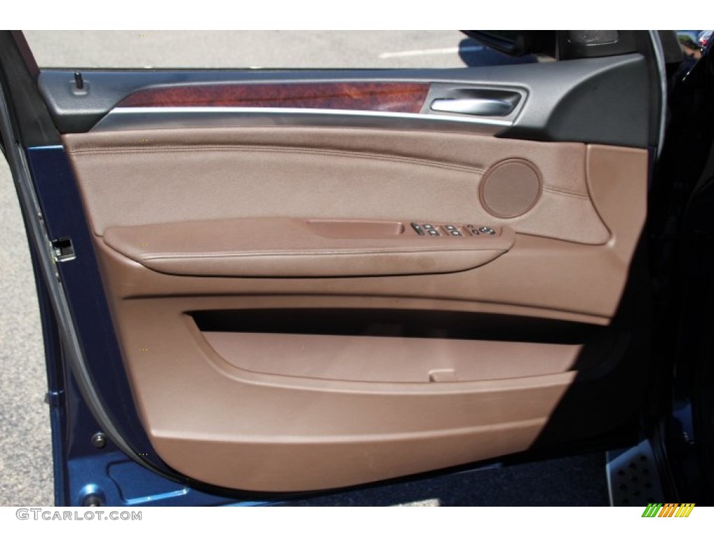 2011 BMW X5 xDrive 50i Tobacco Nevada Leather Door Panel Photo #86247377