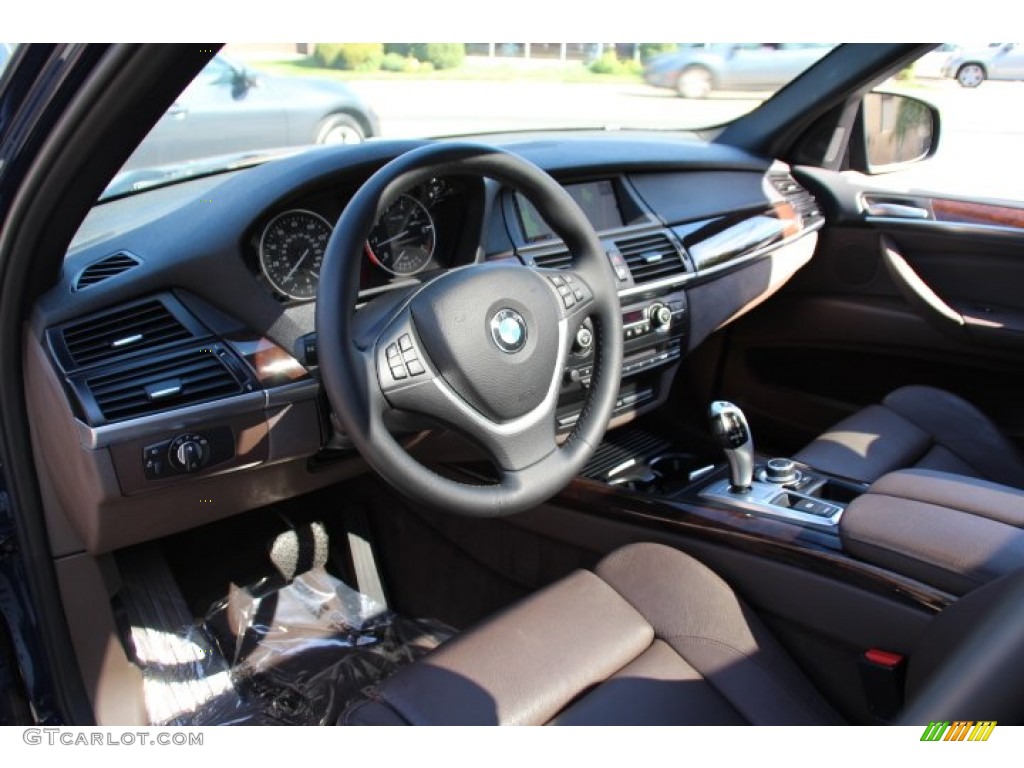 Tobacco Nevada Leather Interior 2011 BMW X5 xDrive 50i Photo #86247392
