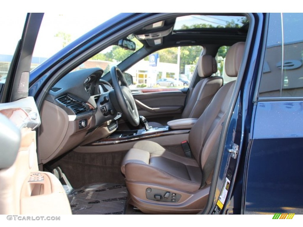 Tobacco Nevada Leather Interior 2011 BMW X5 xDrive 50i Photo #86247410