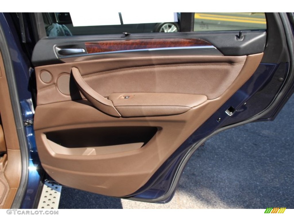 2011 BMW X5 xDrive 50i Tobacco Nevada Leather Door Panel Photo #86247623