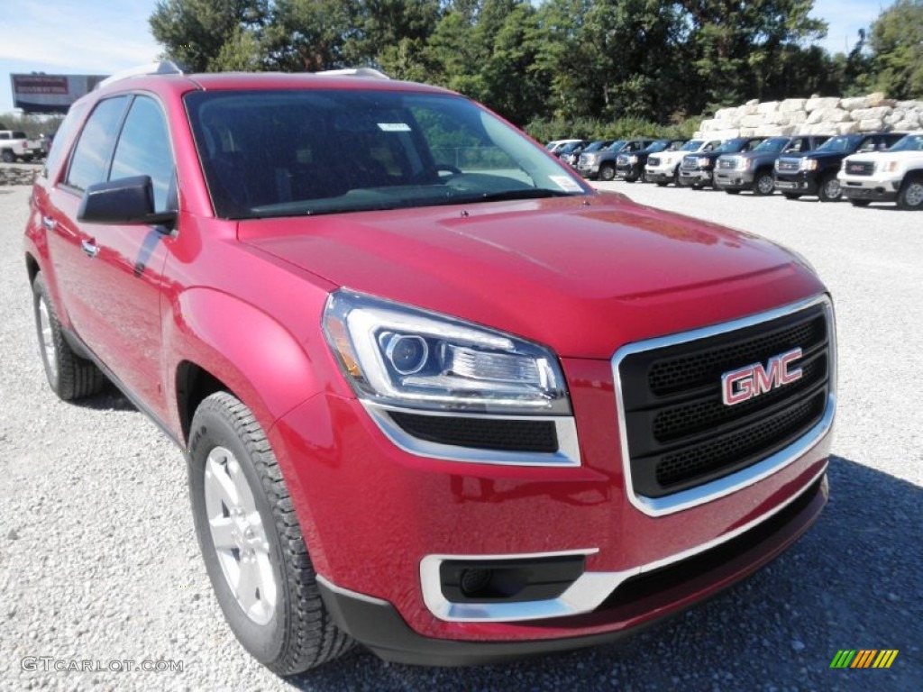 2014 Acadia SLE AWD - Crystal Red Tintcoat / Ebony photo #2