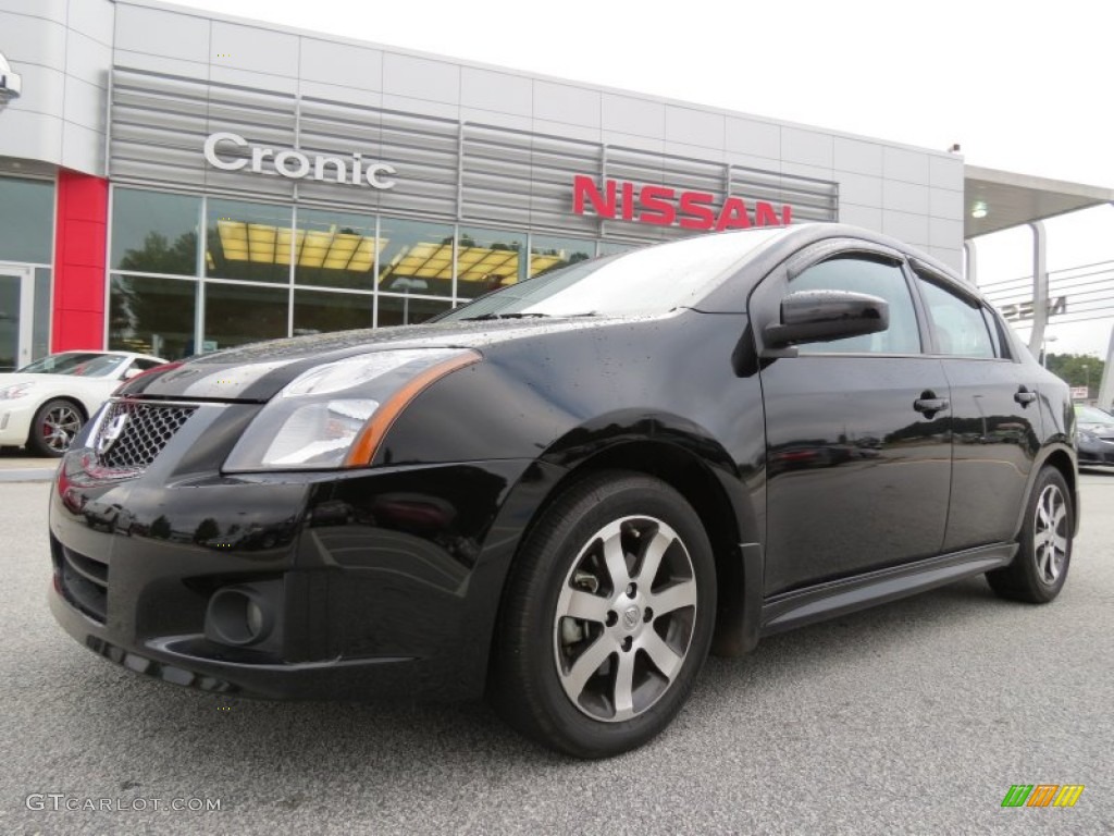 2012 Sentra 2.0 SR Special Edition - Super Black / Charcoal photo #1