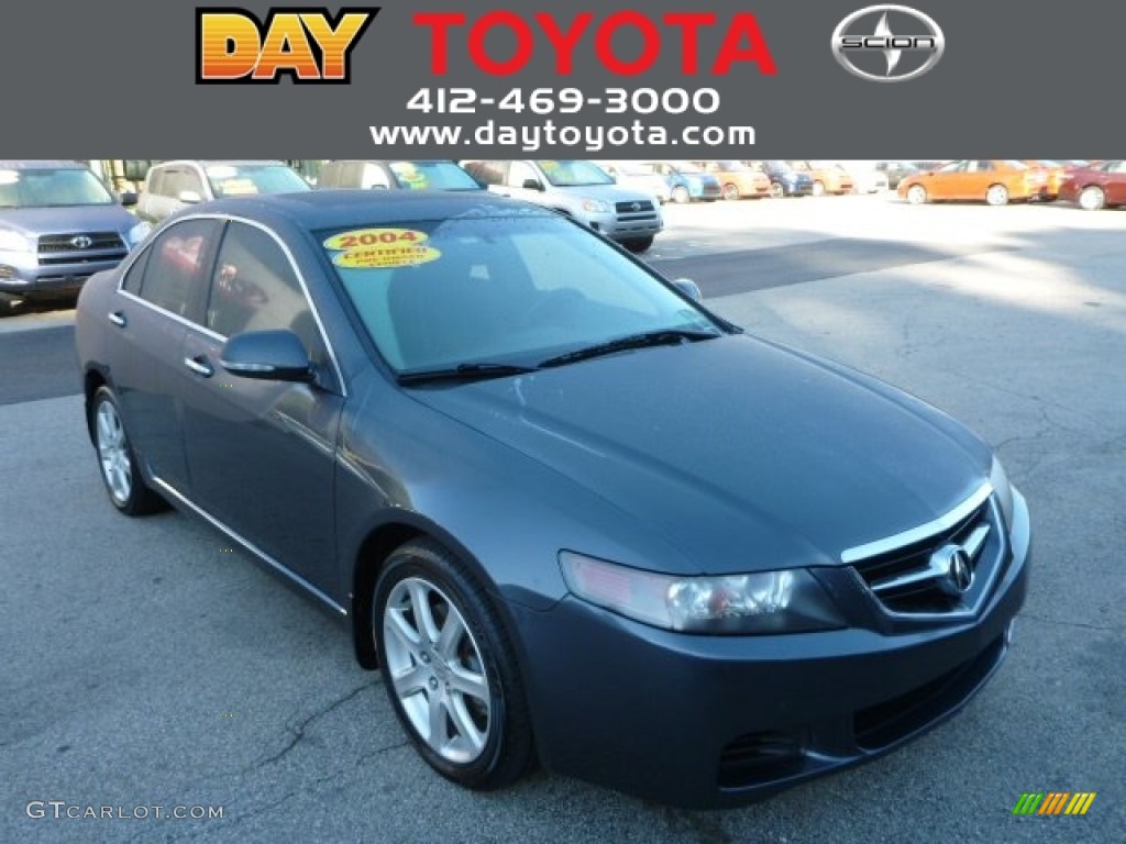 2004 TSX Sedan - Carbon Gray Pearl / Ebony photo #1