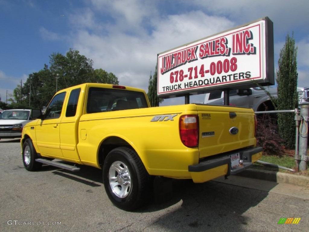 2006 Ranger STX SuperCab - Screaming Yellow / Ebony Black photo #4