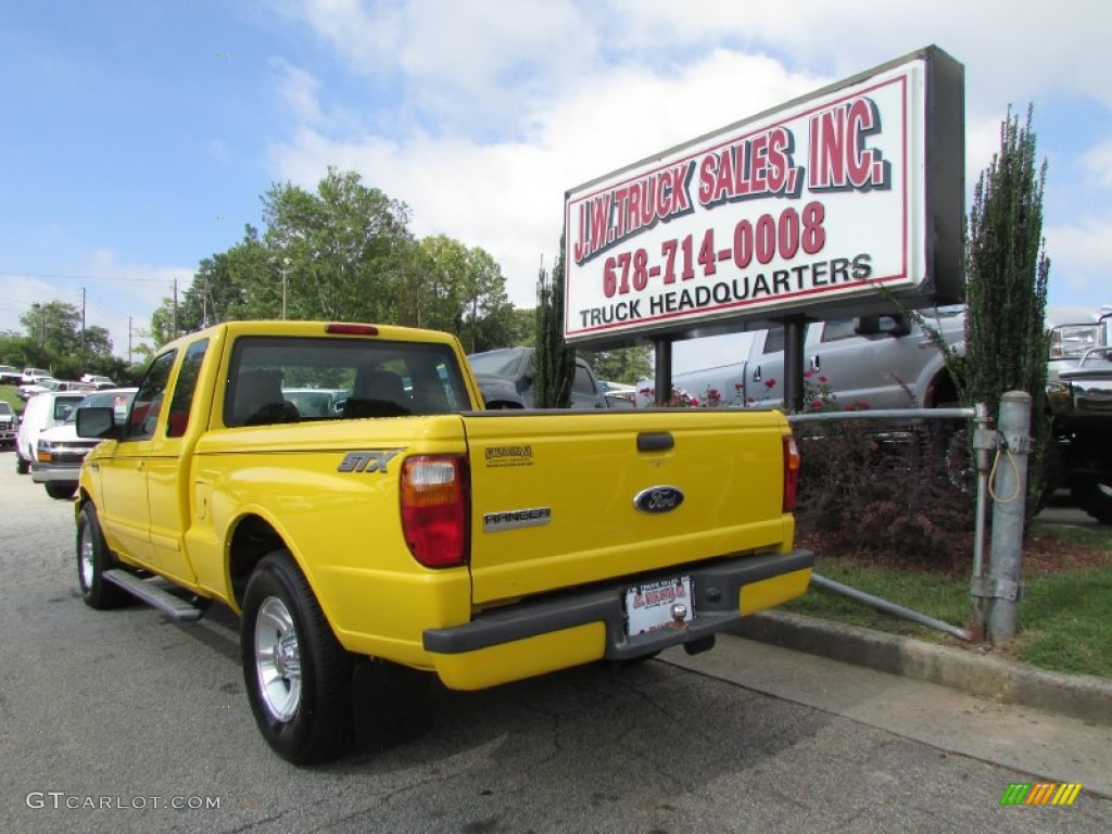 2006 Ranger STX SuperCab - Screaming Yellow / Ebony Black photo #5