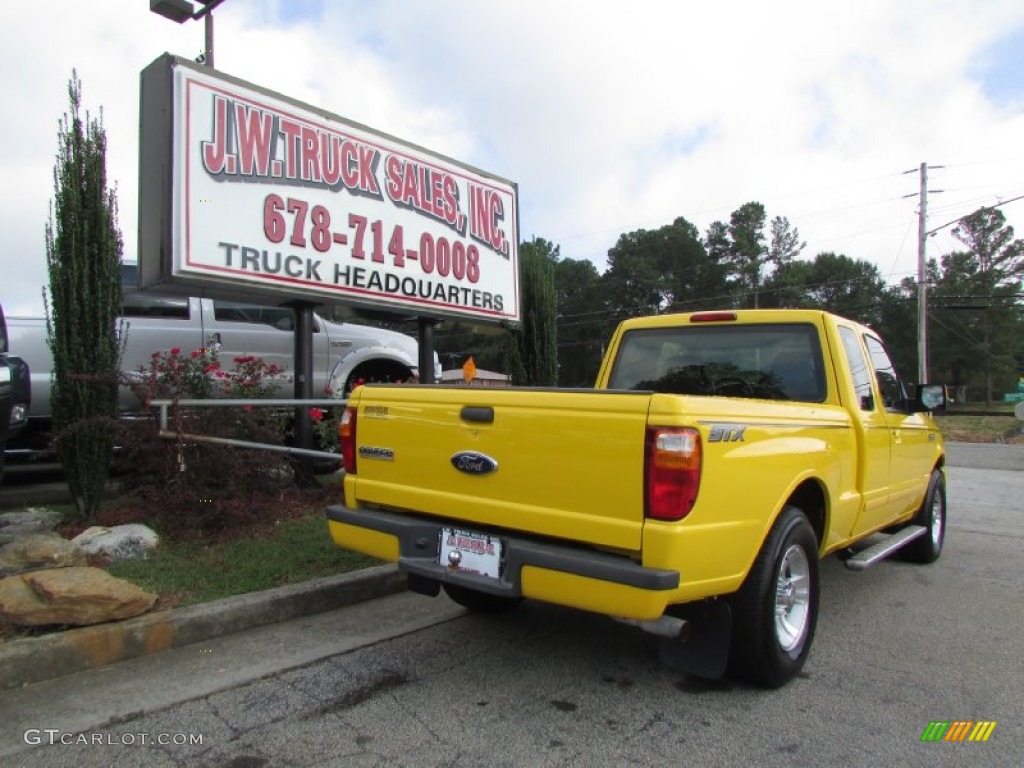 2006 Ranger STX SuperCab - Screaming Yellow / Ebony Black photo #7