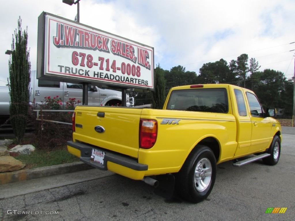 2006 Ranger STX SuperCab - Screaming Yellow / Ebony Black photo #8