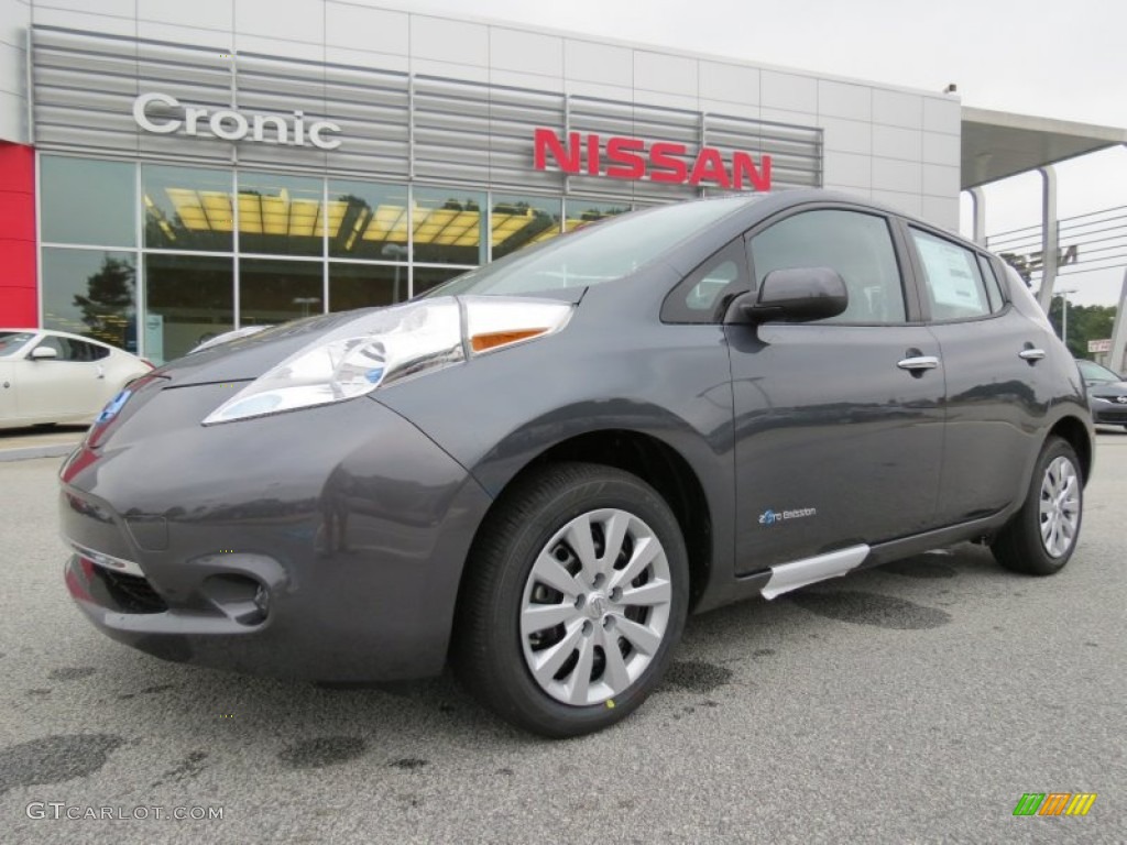 2013 LEAF S - Metallic Slate / Black photo #1