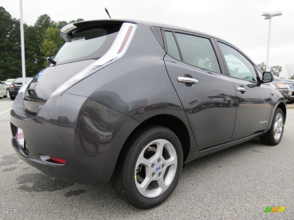 2013 LEAF SV - Metallic Slate / Light Gray photo #5