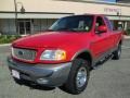 2003 Bright Red Ford F150 XLT SuperCab 4x4  photo #2