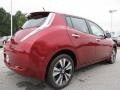 2013 Cayenne Red Nissan LEAF SL  photo #5