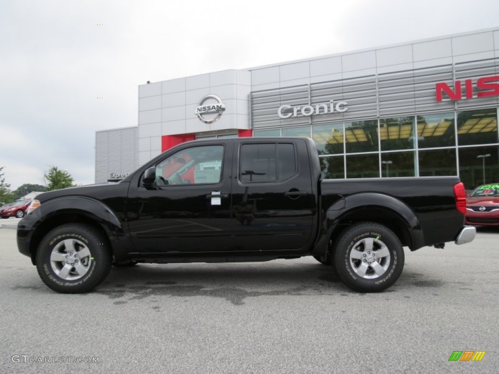 2013 Frontier SV V6 Crew Cab - Super Black / Steel photo #2