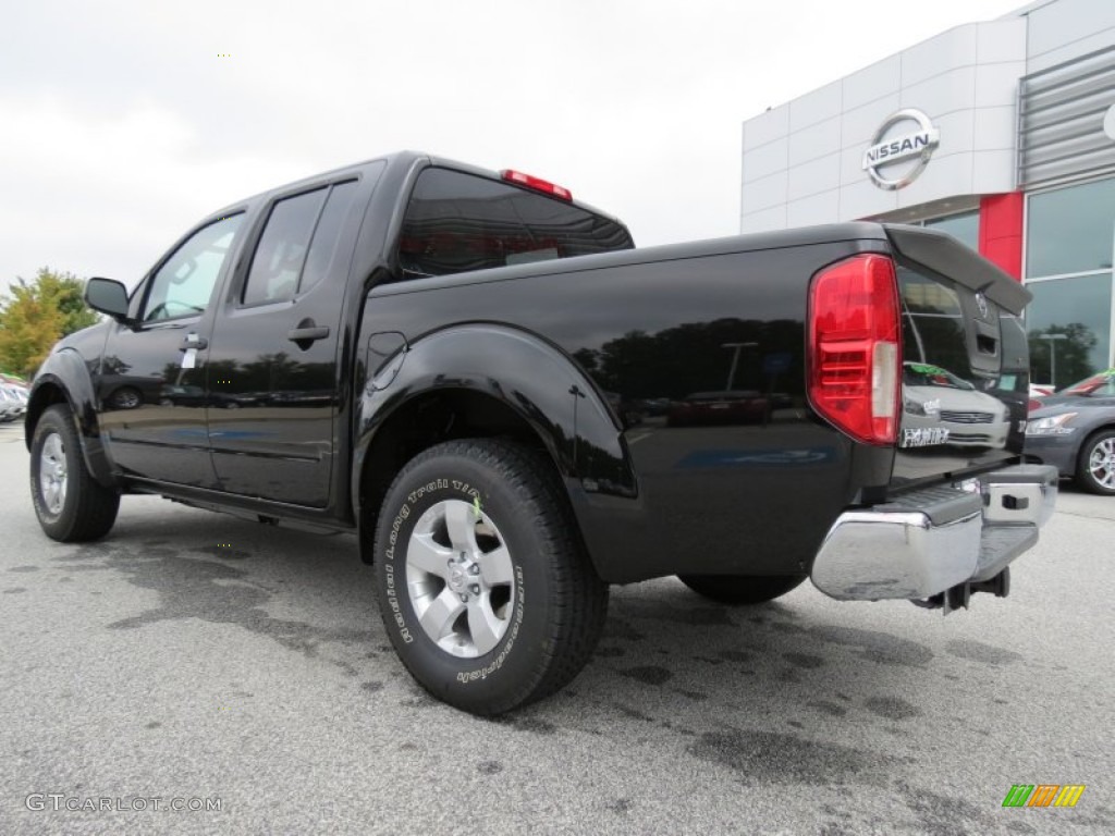 2013 Frontier SV V6 Crew Cab - Super Black / Steel photo #3