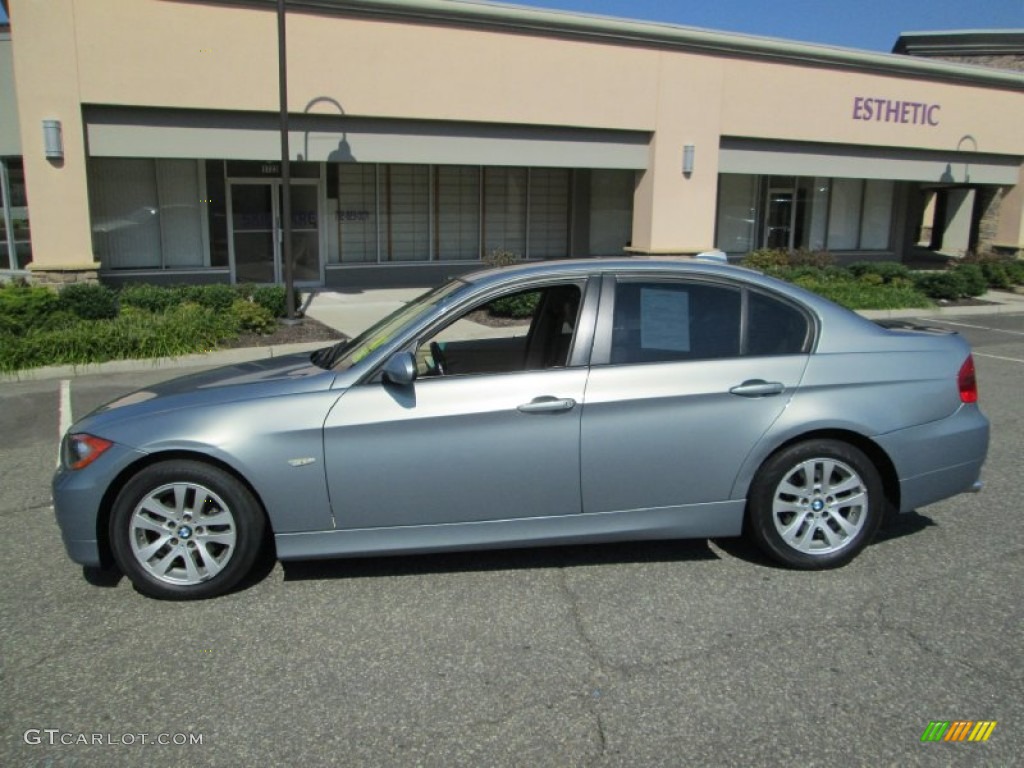 2006 3 Series 325xi Sedan - Quartz Blue Metallic / Beige photo #3