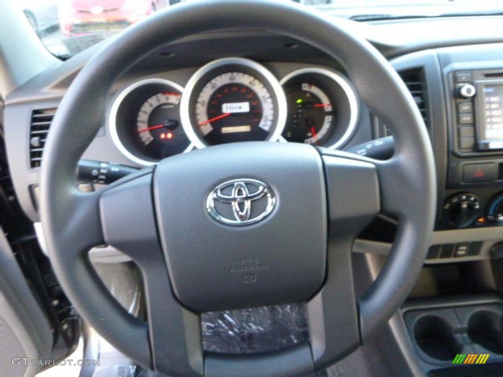 2014 Toyota Tacoma Regular Cab 4x4 Graphite Steering Wheel Photo #86252204