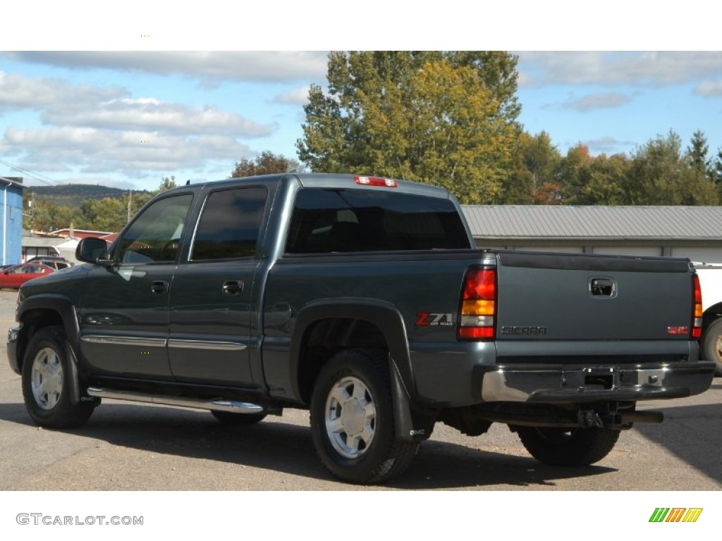 2006 Sierra 1500 SLT Z71 Crew Cab 4x4 - Stealth Gray Metallic / Dark Pewter photo #2