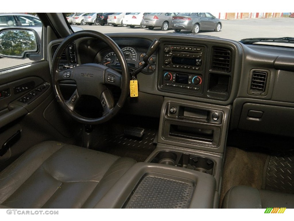 2006 Sierra 1500 SLT Z71 Crew Cab 4x4 - Stealth Gray Metallic / Dark Pewter photo #5
