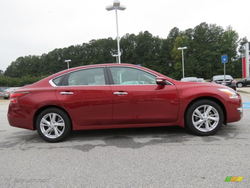 2014 Altima 2.5 SL - Cayenne Red / Beige photo #6