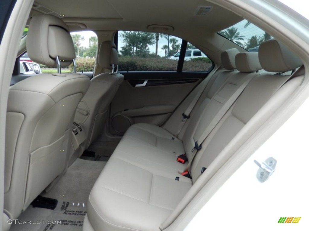 2012 Mercedes-Benz C 250 Sport Rear Seat Photo #86255501