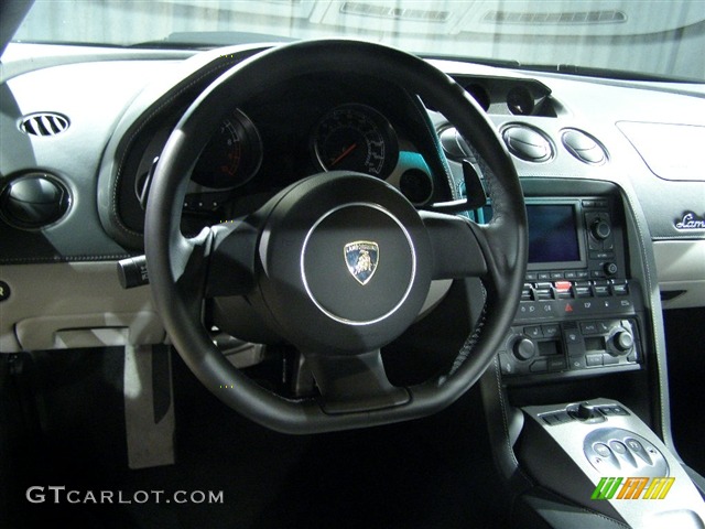 2006 Gallardo Coupe E-Gear - Blu Fontus / 2-Tone Grey and Black photo #7