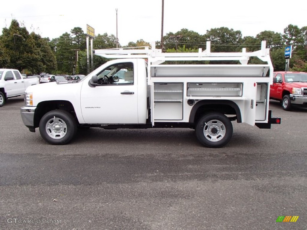 2014 Silverado 2500HD WT Regular Cab 4x4 Utility Truck - Summit White / Dark Titanium photo #5