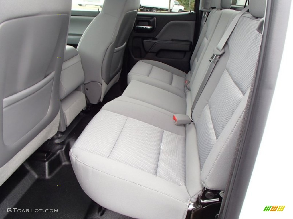 2014 Chevrolet Silverado 1500 WT Double Cab 4x4 Rear Seat Photo #86257433