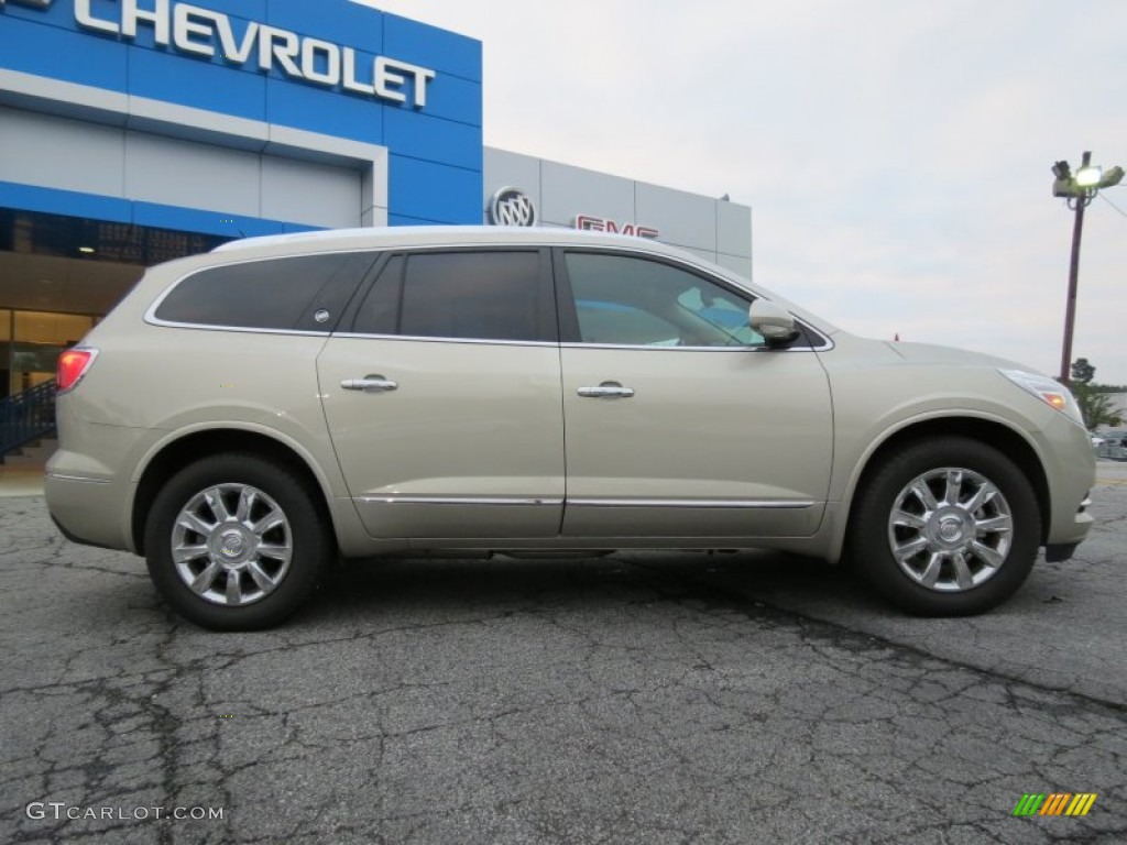 2013 Enclave Premium - Champagne Silver Metallic / Cocoa Leather photo #8