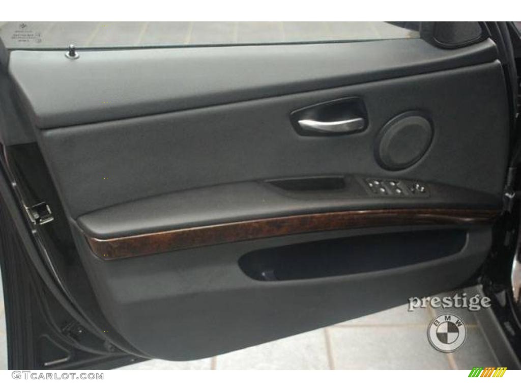 2009 3 Series 328xi Sedan - Jet Black / Black photo #9