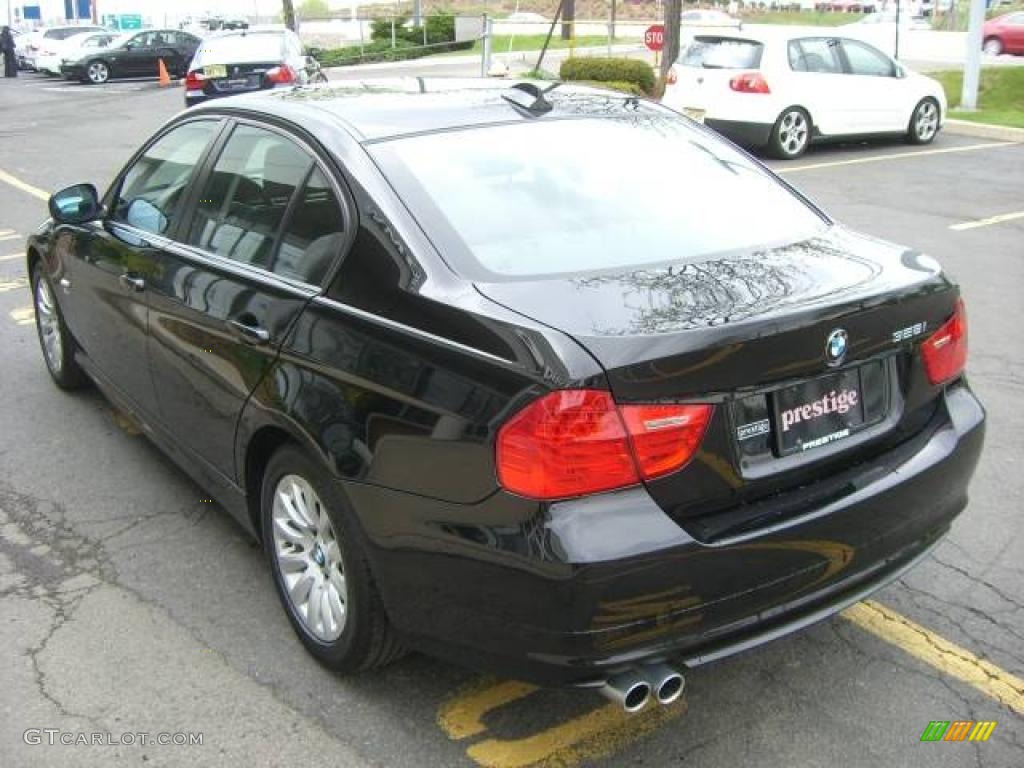 2009 3 Series 328xi Sedan - Jet Black / Black photo #24