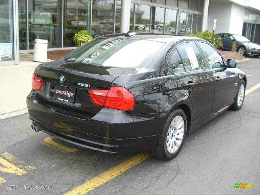2009 3 Series 328xi Sedan - Jet Black / Black photo #27